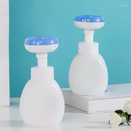 Liquid Soap Dispenser 300ml Flower Hand Pump Bottle Floral Foam Bubbler Refillable