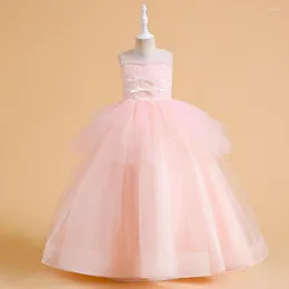 Girl Dresses Online Gauze For Big Children's European And American Performance Poncho Girls' Birthday Princess