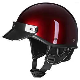 Caschi da moto Casco mezza faccia estivo stile giapponese coreano vintage Classico sicurezza retrò Scooter elettrico Equitazione Jet Casque Moto Casco