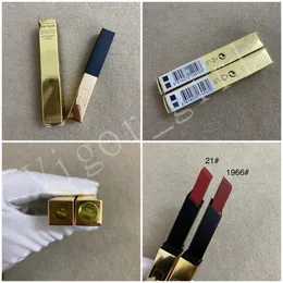 Y Brand Lipstick Luxury Girl Cosmetic Lip Beauty Makeup #1966 #21 High Quality The Slim Rouge A Levres Matter Lipstick Long Lasting Waterproof 22g Lipsticks Stock