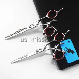 Sax SHARS 55 "6" Hot Titanium Flying Shears Swivel Thumb Shears Rotary Hair Scissors Frisörande FLY SCISSORS FRAKNINGSER levererar x0829