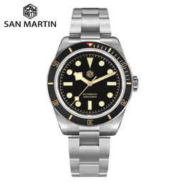 Wristwatches San Martin Upgraded V2 BB58 6200 Limited Edition Watch 120 Clicks Matte Bezel NH35 Automatic Mechanical Wristwatches Sapphire 230828