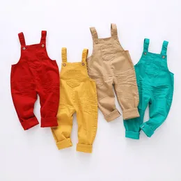 Pantskirt Chumhey 9m4t Kid Overalls Kinderkleidung Kleinkind Baby Jungen Kleidung Kleinkind Mädchen Outfits Baumwolljeans lange Hose Kinderkleidung