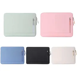 Nova cor sólida estilo retro negócios bolsa para portátil para macbook air pro 13 15 13.3 14 15.6 Polegada notebook simples moda computador caso hkd230828