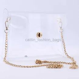 Umhängetaschen Neue Mode PVC Transparent Clutch Kette Flip Cover Damen Umhängetasche Wasserdicht Transparent Ten Font Damen Messenger Bag caitlin_fashion_bags