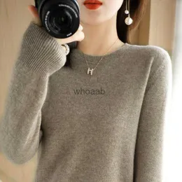2023 Женский свитер весенний осенний с длинным рукавом пулверы теплые нижние рубашки корейский модный свитер.
