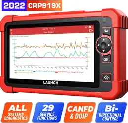 Global Launch CRP919X CRP919 919X CRP909 909X CRP909E CRP 909 OBD2 -enhet G OBD Full Copyright Diagnostic Scanner för alla bilar