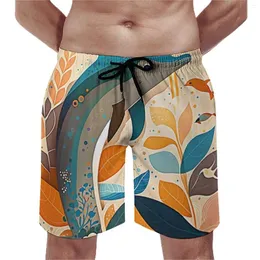 Herr shorts delfin gym sommar modern konststil söt strand korta byxor män sport bekväma grafiska stammar