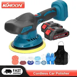 Kkmoon-polidor de carro sem fio, 6 velocidades de engrenagem ajustável, 21v, máquina elétrica de polimento automático, limpeza doméstica, lixadeira, hkd230828