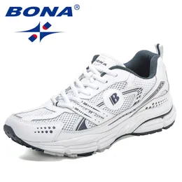 Klädskor bona designers trendiga löpning för män andningsbar promenad sko man jogging sneaker mjuk skor mansculino 230829