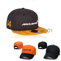 Ball Caps Streetwear Outdoor Spor Otomobil Takımı F1 Yarış Şapkası Beyzbol Kapağı Pamuk Pamuk İşlemeli Snapback McLaren Rozeti Motosiklet Hediye Man X0829