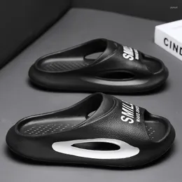 Pantofole 2023 estate uomo indoor EVA piattaforma spessa bagno moda fondo morbido sandali da spiaggia poco profondi
