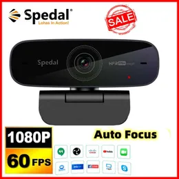 SPEDAL AF926 1080P 60FPS Auto Focus Webcam Full HD USB Camera Stream med mikrofoner för PC Mac Business Conferencing HKD230825 HKD230828 HKD230828