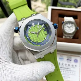 Роскошные мужские часы с сапфировым зеркалом, лучшие дизайнерские высококачественные автоматические часы 44 мм с резиновым ремешком, водонепроницаемые спортивные часы montre luxe