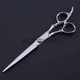 Schaar Schaar Professioneel Japan 440c roestvrij staal 7 inch pruimenhandvat gesneden haarschaar Kapper knippen Make-up schaar Kappersschaar x0829