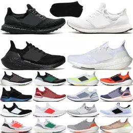 Ultraboosts Triple biały czerwony czarny szary szary pomarańczowy Ultra Ub Boost Mężczyzn Kobiety Primeknit Sports Sneaker