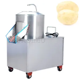 Endüstriyel fırça silindiri kökü sebze yıkayıcı soyucu patates taro havuç turp zencefil yıkama ve soyma makinesi