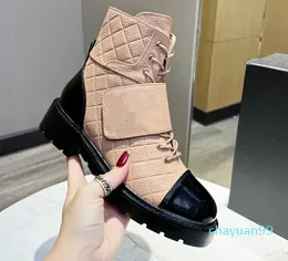 Şık sonbahar ve kış patikleri dantel çıplak kalın deri ile Martin Tools Motosiklet Loafers