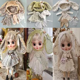Acessórios de boneca houziwa ob22 ob24 azone boneca roupas vestido para boneca blyth 230829