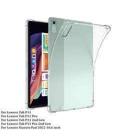 Lenovo Tab P11 2nd Gen 2023 Xiaoxin PadのエアバッグTPUケース10.6 2022 P11 Plus 11 "P11 Pro 11.5 11.2クリアソフトTPUカバー