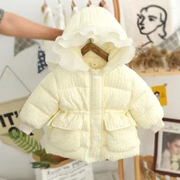 Down Coat 2023 Autumn Winter Products Children's Lightweight Cotton Jacket Cute Girl's Outwear Casual Real Warmth 4-6y A03