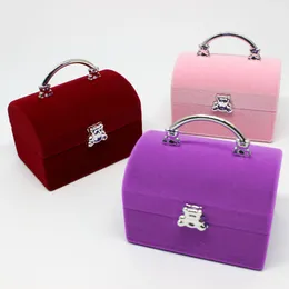 New Velvet Ring Storage Case Jewelry Box Ring Protector Flocking Gift Box