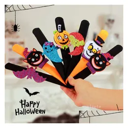 Partybevorzugung Halloween-Armband Kürbis-Geist-Fledermaus-Spinne-Plüsch-Armband Kinder-Adt-Loop-Dekoration Lt061 Drop-Lieferung Hausgarten Festi Dh3Xc