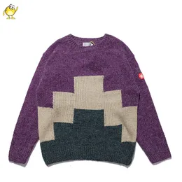 Herrtröjor Fashion Cav Empt Knitting Sweater Men Woman Casual High Street Autumn Cavempt CE Sweatshirts With Taggar 230828