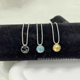 Designer DY Necklace Luxury Top Small Belt necklace Four Claw 5A Zircon Pendant Accessories Jewelry High quality stylish romantic Valentine's Day gift high-end