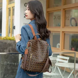 Fashion Backpack for Women 2023 Trend Bagpack Genuine Leather Backpacks Luxury Aesthetic Female Bag Large Capacity Travel Bags HKD230828
