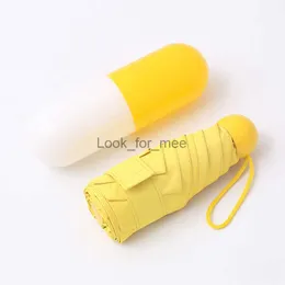 Japanischer Pillenkapsel-Regenschirm für Frauen, Mini-Taschen-Klappsonnenschirm, sonniger und regnerischer Regenschirm, Paraguas Mujer Parapluie Femme, HKD230828