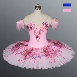 Wydajność taneczna profesjonalna balet tutu dziewczyny dorosłe dzieci łabędź jezioro balerina taniec kostium naleśnik tutu różowy balet sukienki dziewczęta 230829