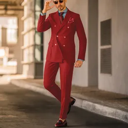 Black Men's Classic Fashion Double Breasted Slim Fit Suit for Prom or  Casual Formal Wedding