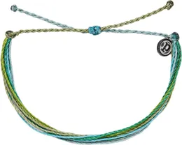 Pura Vida Charity Bracelet - 100% Waterproof Adjustable Band - Plated Brand Charm
