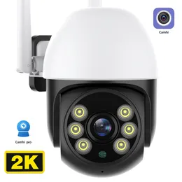 IPカメラ4MP 2K WiFiカメラ屋外ミニPTZスピードドーム1080p H 265ビデオ監視CCTV CAM AI追跡eメールアラームCAMHI 230830