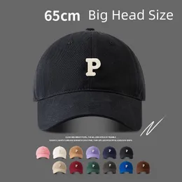 Kawałki piłki duże rozmiar 5965 cm baseballowa czapka bawełniana duży obwód głowy obwód męski ciężarówek hat hack gorras sunshade 230830