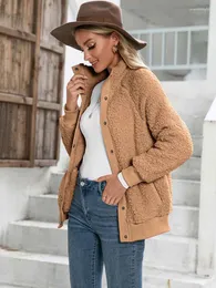 Frauen Pelz Herbst Teddybär Mantel Frauen Faux Mäntel Damen Winter Frau Jacke Dicke Warme Flauschige Plüsch Jacken Für