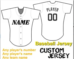 Jerseys Professionelles Trikot, bestickt, individuelle Nummer und Name in allen Farben, Baseball-Trikot für Jugendliche und Damen