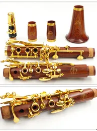 Moresky Red Wood Professional Clarinet Rosewood BB Klucze złota
