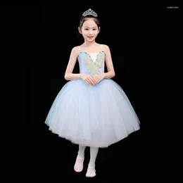 Стадия ношения детских костюмов Performance Balleerina Dancewear Professional Ballet Dress Girls Swan Lake