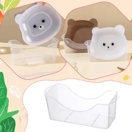 Płytki kreskówka niedźwiedź domowy szkiet kości naczynia naczynia talerz jadalny stół mały salon baza do przechowywania owoców