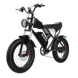 RidStar Q20 Electric Bike 2000W 48V 40AH مقاومة للماء قوية محرك مزدوج 20*4.0 إطار الدهون للدراجة الكهربائية الجبلية للبالغين