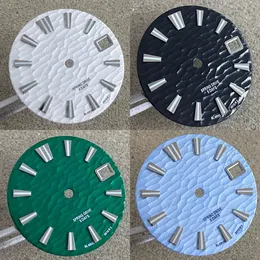 Andere Uhren Fashion Wave Stripe Zifferblatt 28,5 mm grün leuchtende Zifferblätter passend für NH35 NH36 4R 7S Uhrwerk Herrenuhr Teile 230829