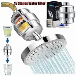 Bathroom Shower Heads 15 Stages Shower Water Filter Removes Chlorine Fluoride+Heavy Metals Filter Shower Filtered Showers Head Soften for Hard Water x0830