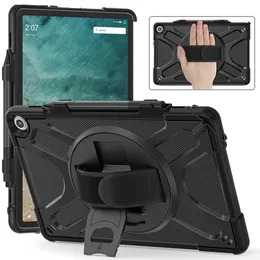 tough armor cover Hand Strap 360 Rotatable Kickstand Protective Case for Amazon Kindle Fire Max 11 Tablet (13th Generation, 2023 Release)