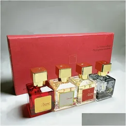 Anti-Perspirant Deodorant Lüks Büyüleyici Tasarımcı Baccarat 30ml 4pcs Set Maison Bacarat Rouge Extrait EAU DE Parfum Paris Fragr Dhjoq
