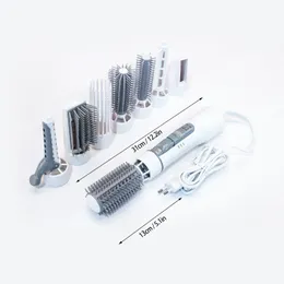 Hair Dryers 8 in 1 Dryer Air Brush Combs Volumizer Blower Cold Styling Paddle Brushes Smooth Frizz Ionic 110V 220V 230829