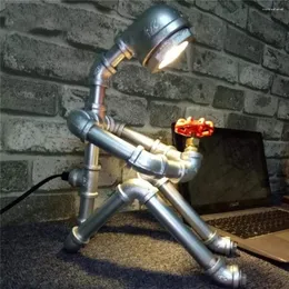 Tafellampen Waterleiding Robot Bureau Home Decor Industrieel Licht Naast Slaapkamerlamp