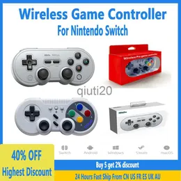 Kontrolery gier Joysticks 8bitdo SN30 Pro bezprzewodowy kontroler 6-osiowy serwis wibracyjny turbo funkcja joystick dla Nintendo Switch Windows Android iOS x0830
