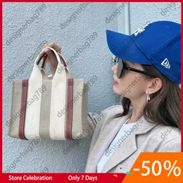 Kvinnor Handväskor Woody Tote Shopping Handväska Hög nylon Hobo Fashion Linen Stora strandpåsar Luxur Designer Travel Crossbody Shoulder Bag 66